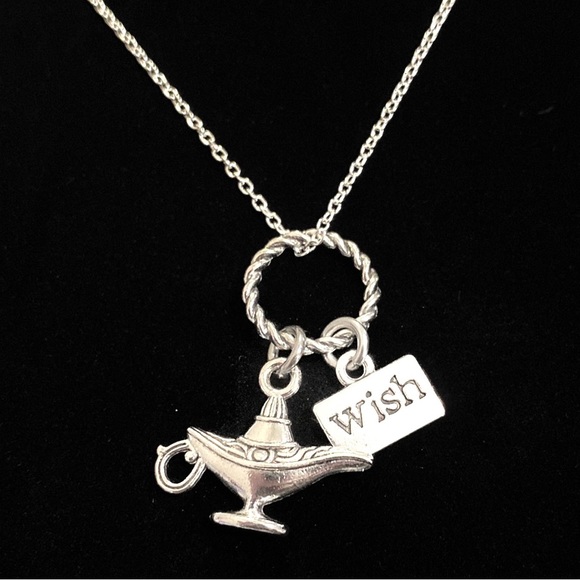 Wish Charm Necklace Genie Lamp - Picture 2 of 5